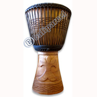 Djembe Drum Professional, Handcrafted From One Piece Of Mahogany Wood With Alpine String