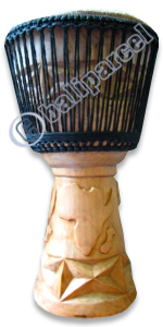 Djembe Drum Professional, Handcrafted From One Piece Of Mahogany Wood With Alpine String