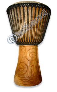 Djembe Drum Professional, Handcrafted From One Piece Of Mahogany Wood With Alpine String