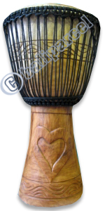 Djembe Drum Professional, Handcrafted From One Piece Of Mahogany Wood With Alpine String