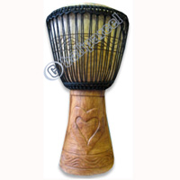 Djembe Drum Professional, Handcrafted From One Piece Of Mahogany Wood With Alpine String