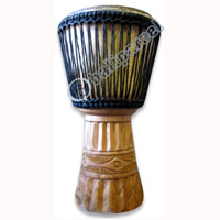 Djembe Drum Professional, Handcrafted From One Piece Of Mahogany Wood With Alpine String
