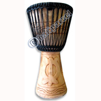 Djembe Drum Professional, Handcrafted From One Piece Of Mahogany Wood With Alpine String
