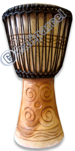 Djembe Drum Professional, Handcrafted From One Piece Of Mahogany Wood With Alpine String