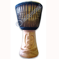 Djembe Drum Professional, Handcrafted From One Piece Of Mahogany Wood With Alpine String