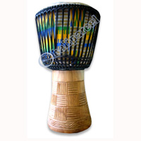Djembe Drum Professional, Handcrafted From One Piece Of Mahogany Wood With Alpine String