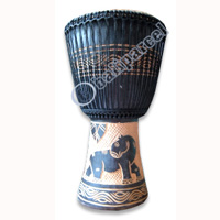 Djembe Drum Professional, Handcrafted From One Piece Of Mahogany Wood With Alpine String