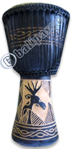 Djembe Drum Professional, Handcrafted From One Piece Of Mahogany Wood With Alpine String
