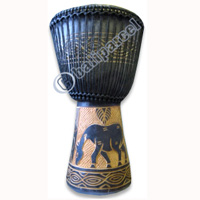 Djembe Drum Professional, Handcrafted From One Piece Of Mahogany Wood With Alpine String