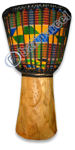 Djembe Drum Professional, Handcrafted From One Piece Of Mahogany Wood With Alpine String