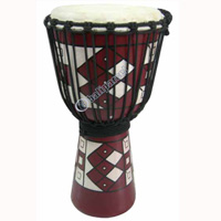 Djembe Drum Standard, Handcrafted From One Piece Of Mahogany Wood With Alpine String