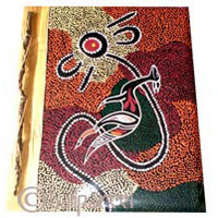 Photo Album, Handmade From Carton Decorated With Cinnamon Stick And Dot Art Painting