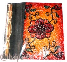 Photo Album, Handmade From Carton Decorated With Cinnamon Stick And Modern Painting