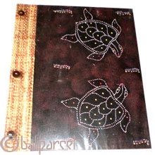 Photo Album, Handmade From Carton Decorated With Modern Painting