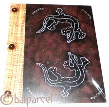 Photo Album, Handmade From Carton Decorated With Modern Painting