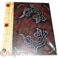 Photo Album, Handmade From Carton Decorated With Modern Painting