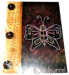 Photo Album, Handmade From Carton Decorated With Modern Painting