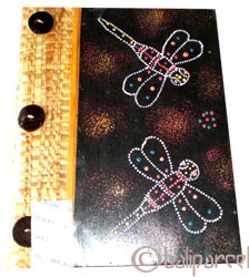 Photo Album, Handmade From Carton Decorated With Modern Painting