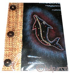 Photo Album, Handmade From Carton Decorated With Modern Painting