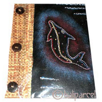 Photo Album, Handmade From Carton Decorated With Modern Painting
