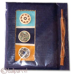 Photo Album, Handmade From Carton Decorated With Cinnamon Stick