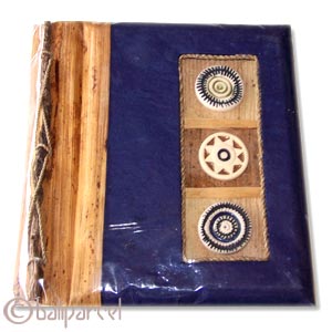 Photo Album, Handmade From Carton Decorated With Cinnamon Stick