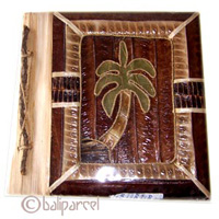 Photo Album, Handmade From Carton Decorated With Cinnamon Stick, Natural Leaves