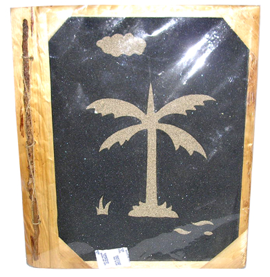 Photo Album, Handmade From Carton Decorated With Cinnamon Stick, Banana Bark Fibre And Send