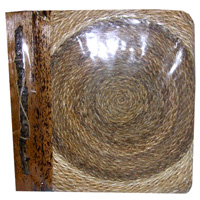 Photo Album, Handmade From Carton Decorated With Cinnamon Stick, Banana Bark Fibre
