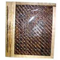 Photo Album, Handmade From Carton Decorated With Cinnamon Stick, Banana Bark Fibre And Natural Leaves