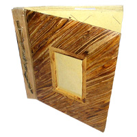 Photo Album, Handmade From Carton Decorated With Cinnamon Stick And Banana Bark Fibre