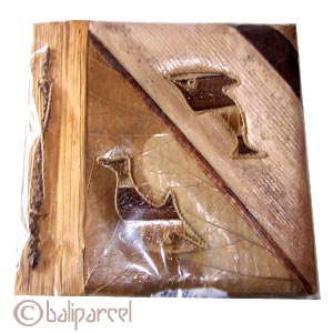 Photo Album, Handmade From Carton Decorated With Banana Bark Fibre And Natural Leaves