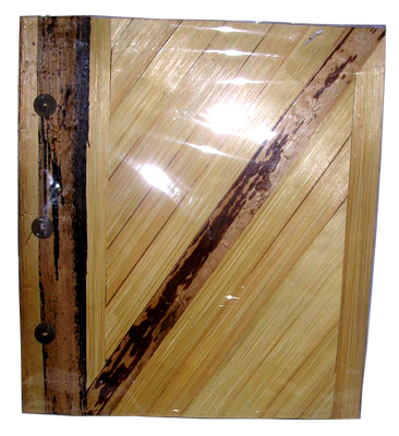 Photo Album, Handmade From Carton Decorated With Banana Bark Fibre