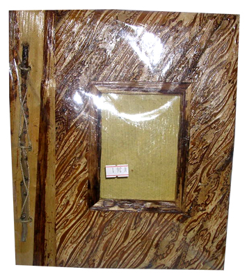 Photo Album, Handmade From Carton Decorated With Cinnamon Stick, Banana Bark Fibre