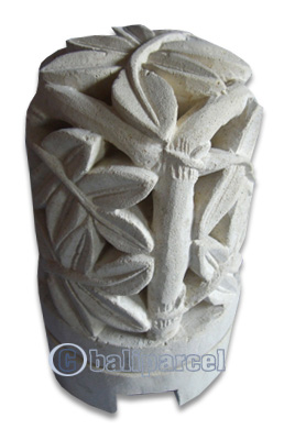 Limestone Lamp Carving