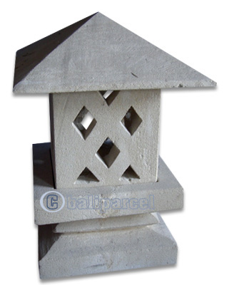 Limestone Lamp Carving