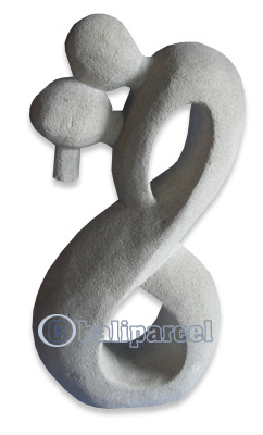 Limestone Abstract Carving