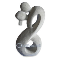Limestone Abstract Carving