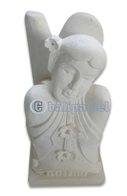 Limestone Lady Carving