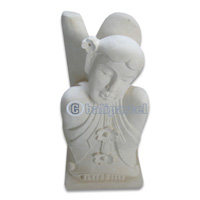 Limestone Lady Carving
