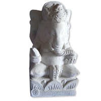 Limestone Ganesha Carving