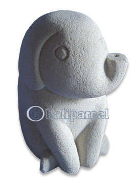 Limestone Elephant Carving