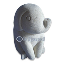 Limestone Elephant Carving