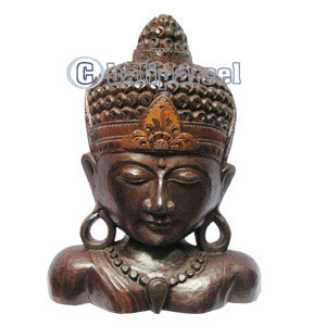 Buddha Antique, Handmade From Albesia Wood