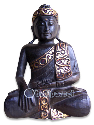 Buddha Antique, Handmade From Albesia Wood