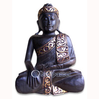 Buddha Antique, Handmade From Albesia Wood