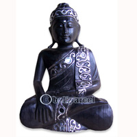 Buddha Antique, Handmade From Albesia Wood