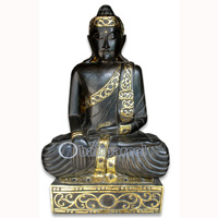 Buddha Antique, Handmade From Albesia Wood
