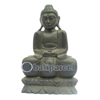 Buddha Antique With, Handmade From Albesia Wood