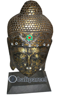Buddha With Stand, Handmade From Albesia Wood